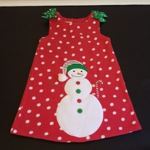 BONNIE JEAN applique snowman jumper